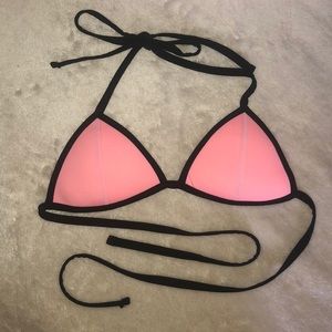 Pink bathing suit top
